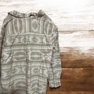 Patterned Gray Men's Shirt